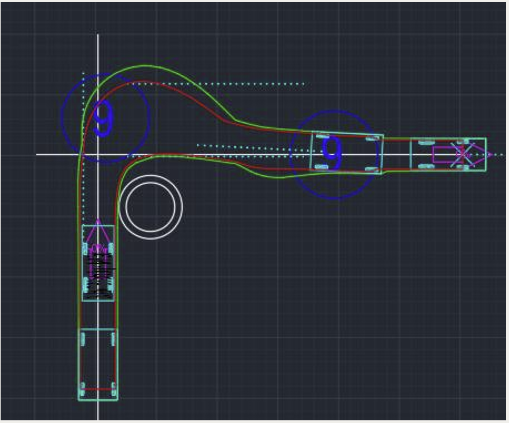 Vehicle swept-path study