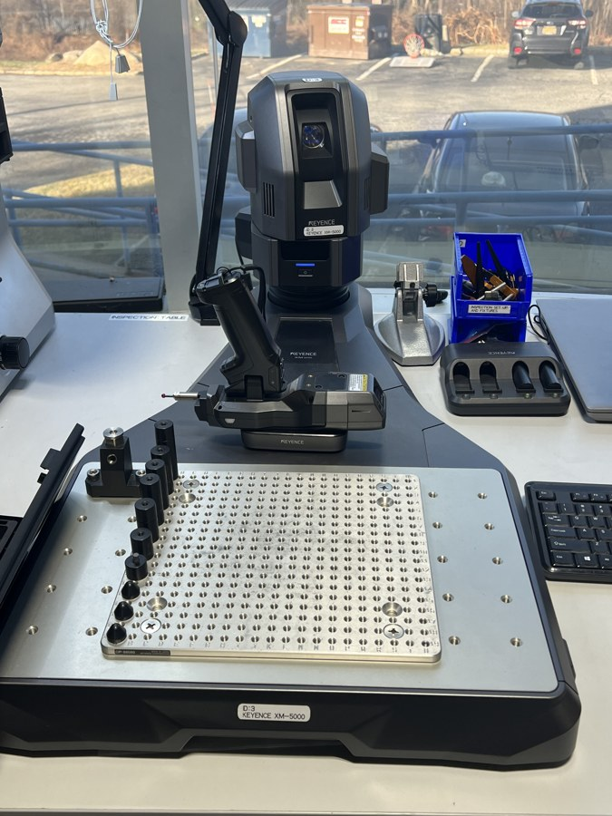 Hand CMM inspection setup
